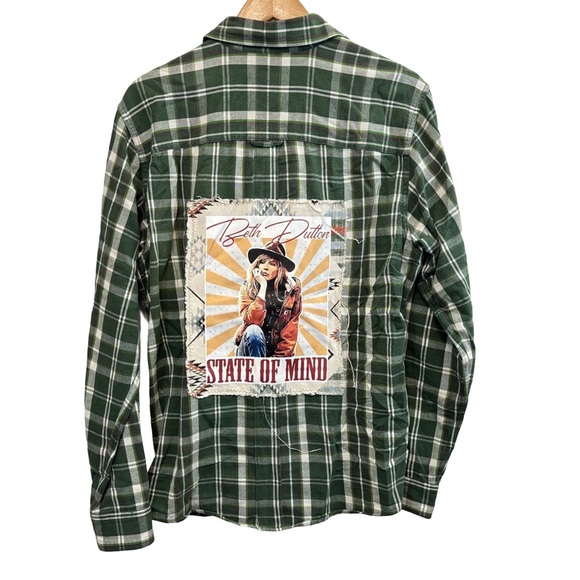 Flannel Ability Green Plaid Button Down Shirt - Picture 1 of 3
